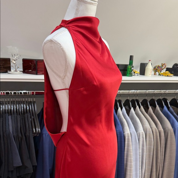 Zara Red Backless Dress - Picture 5 of 8